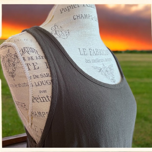 Hard Tail racer back grey dress. Great after yoga. For the beach. For the pool. - Picture 2 of 16